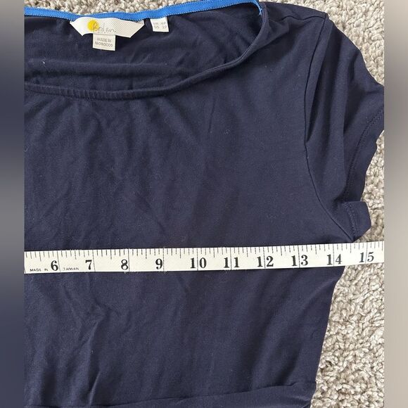 Boden Amelie Jersey Dress Navy 2P Stretch Pockets Casual Work Dress - Picture 6 of 7